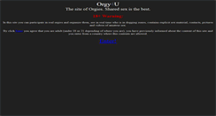 Desktop Screenshot of orgy4u.com
